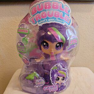 Bubble Trouble Grape Fun Doll With Squishy Sidekick